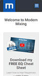 Mobile Screenshot of modernmixing.com